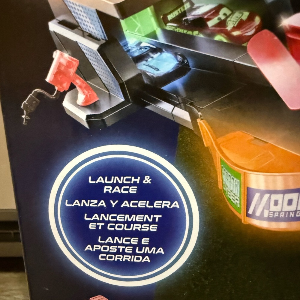 New in Box Disney and Pixar Cars Glow Racers
Launch & Criss-Cross Playset - Picture 6 of 9